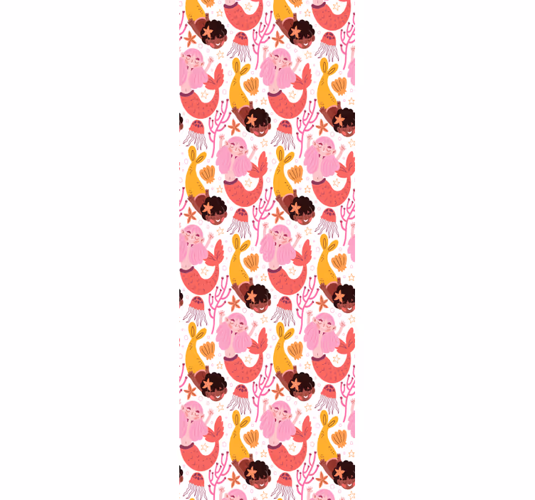 Kids roller blind mermaid cartoon smiling - TenStickers
