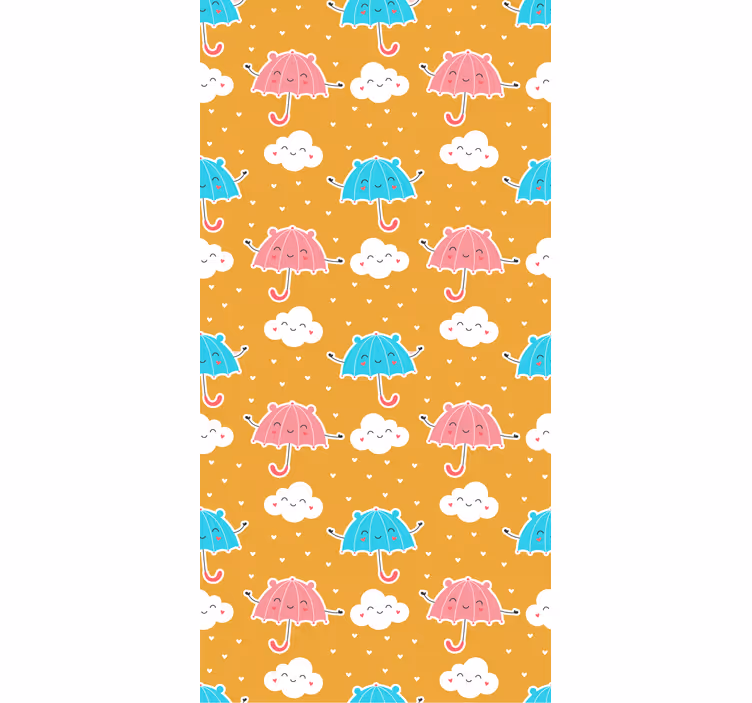 Kids roller blind with colorful umbrella design - TenStickers