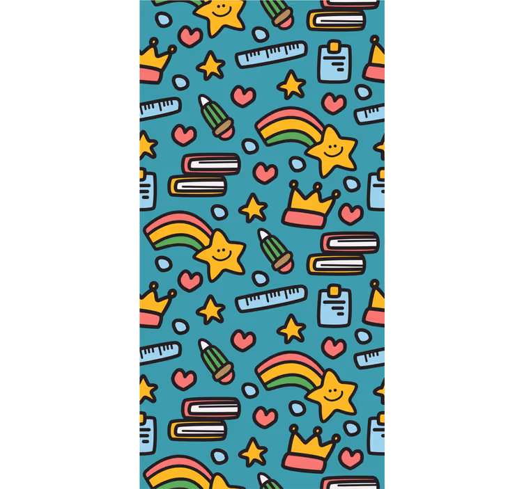 Kids roller blind cute child design - TenStickers