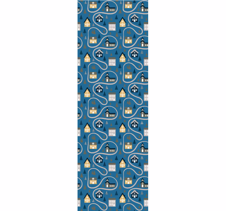 Kids roller blind with city map design - TenStickers