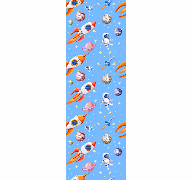 Kids roller blind watercolour baby space design - TenStickers