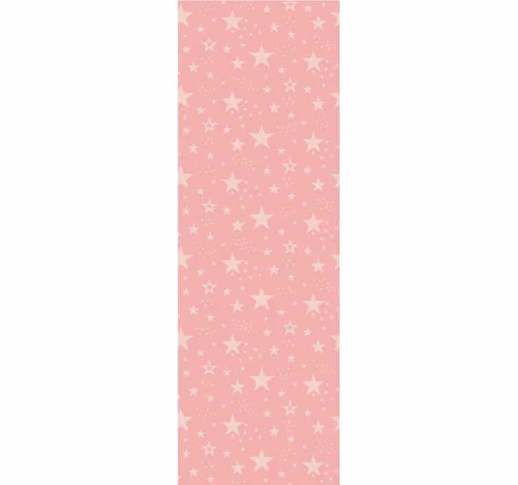 Kids roller blind light pink stars on dark pink - TenStickers