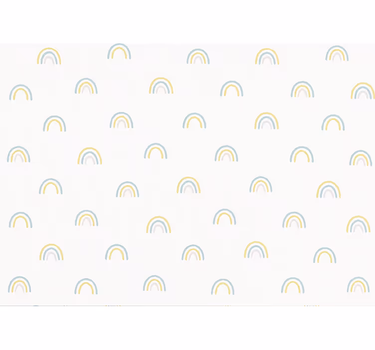 Kids roller blind scattered pastel rainbows - TenStickers