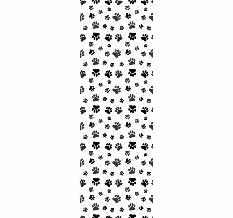 Kids roller blind with pet paw print design - TenStickers