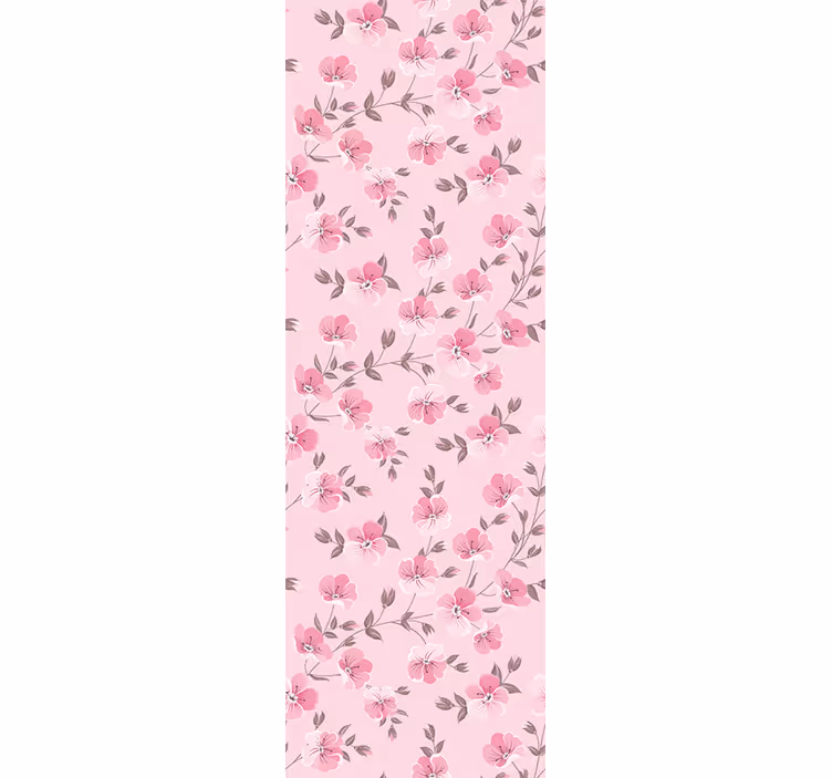 Kids roller blind cute pink flowers - TenStickers