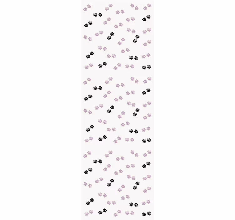 Kids roller blind with cat paw prints - TenStickers