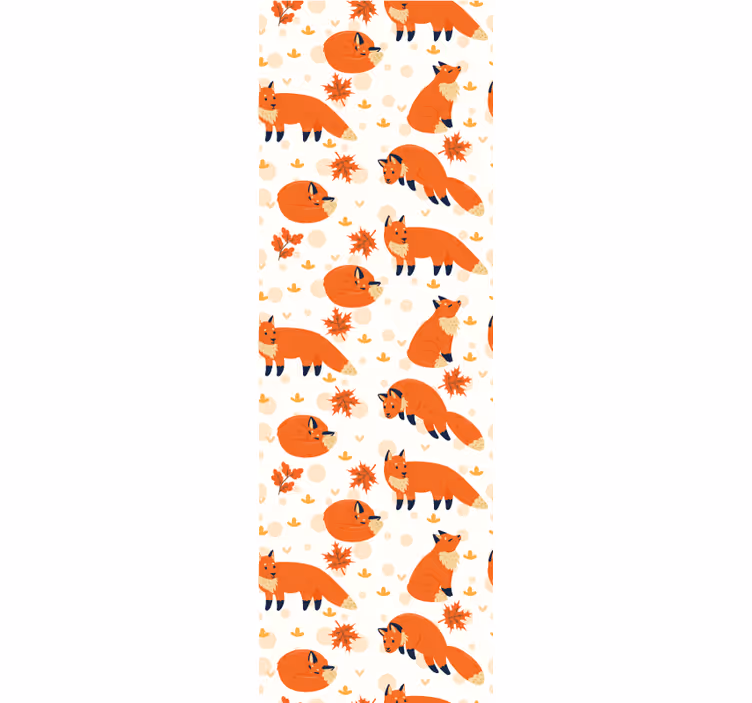 Kids roller blind beautiful foxes - TenStickers