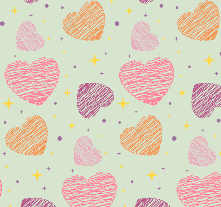 Kids roller blind pink hearts design - TenStickers
