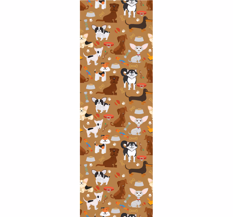 Kids roller blind with various cute dog designs - TenStickers