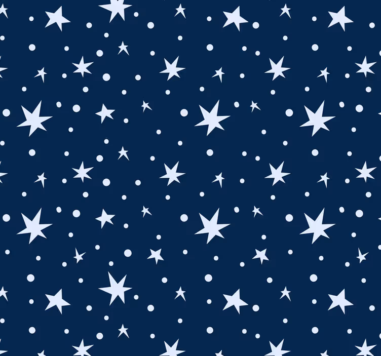 Kids roller blind stars on navy blue - TenStickers