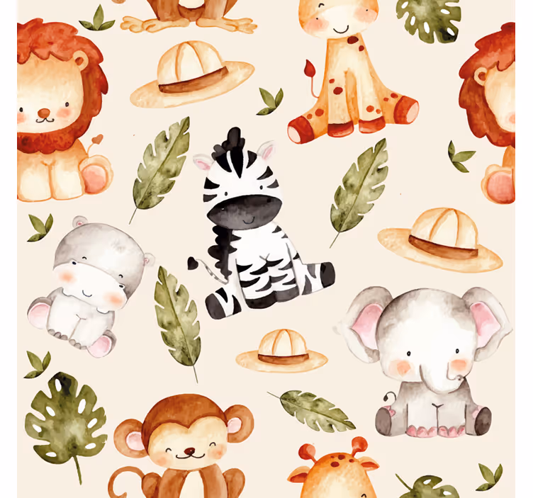 Kids roller blind beige safari - TenStickers