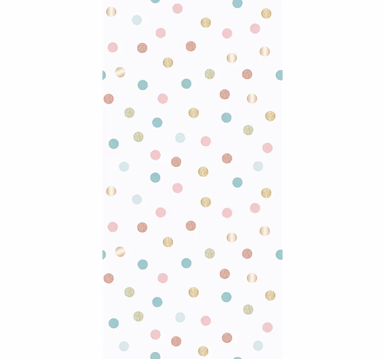 Kids roller blind glitter confetti polka dot design - TenStickers