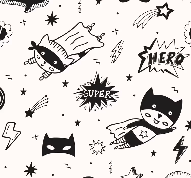 Kids roller blind superhero comic designs - TenStickers