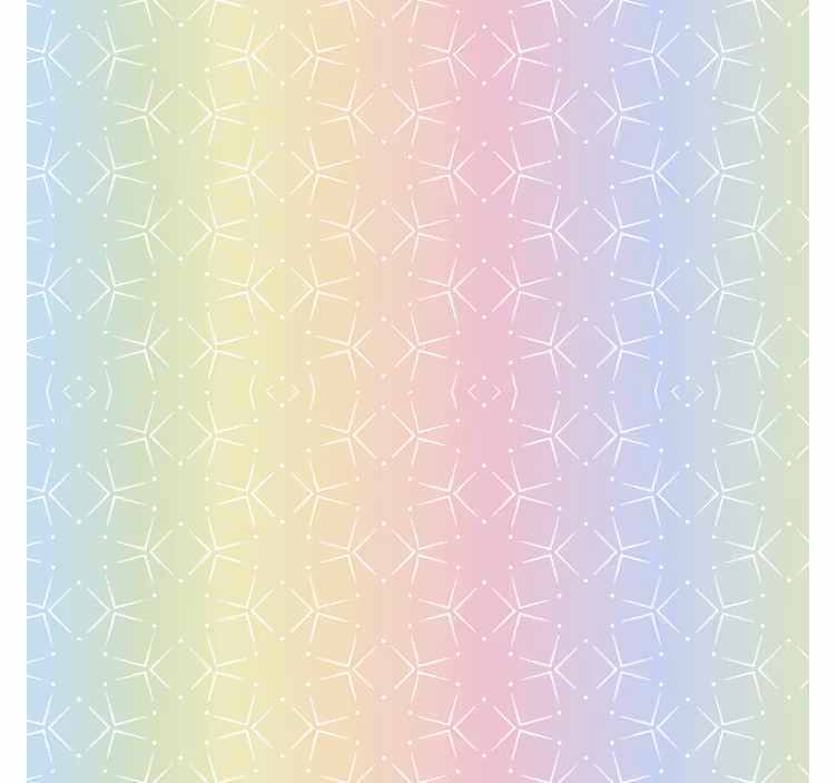 Kids roller blind with pastel glitter rainbow design - TenStickers