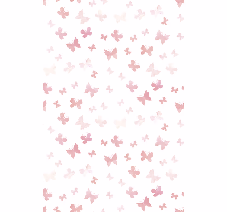 Kids roller blind pink butterflies design - TenStickers