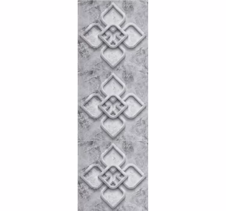Office roller blind with grey 3d stone design - TenStickers