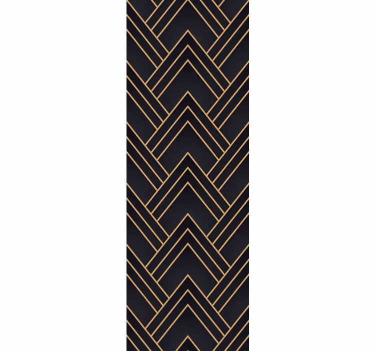 Office roller blind in geometric cascade design - TenStickers