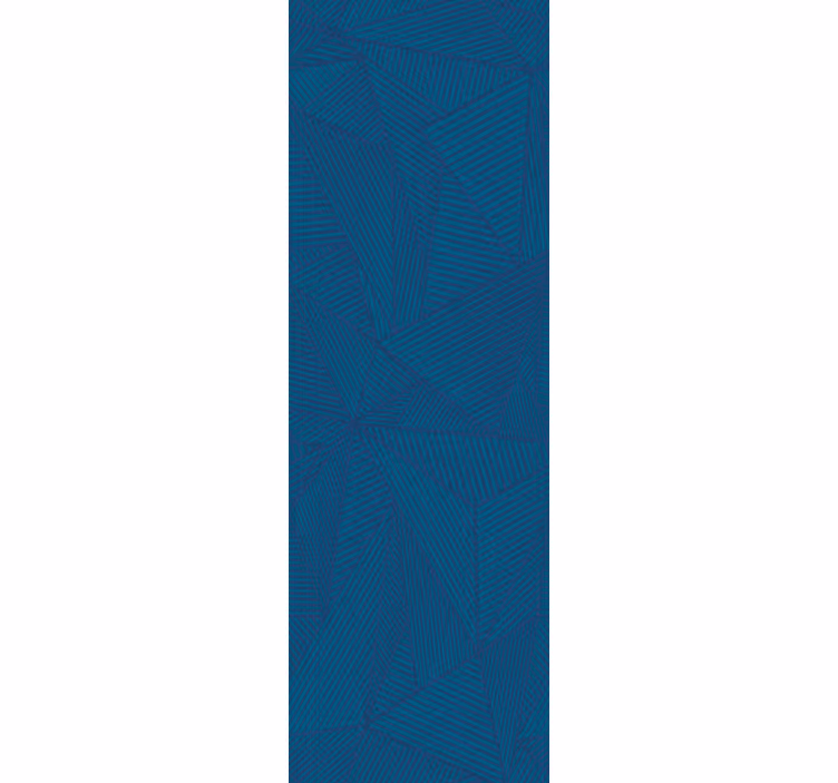 Office roller blind with blue geometric pattern - TenStickers