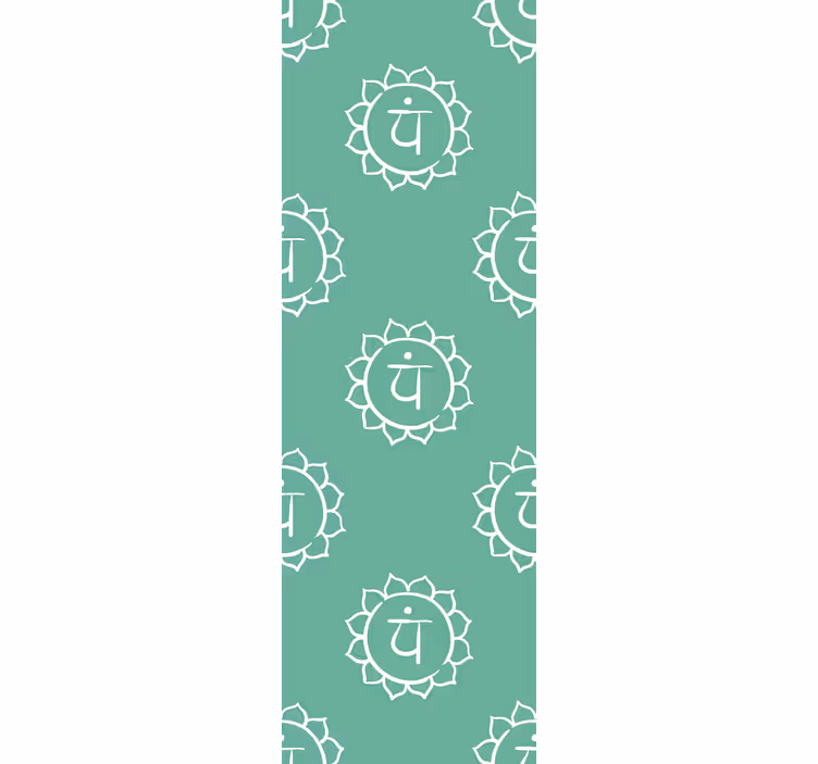 Office roller blind with beautiful heart chakra symbol - TenStickers