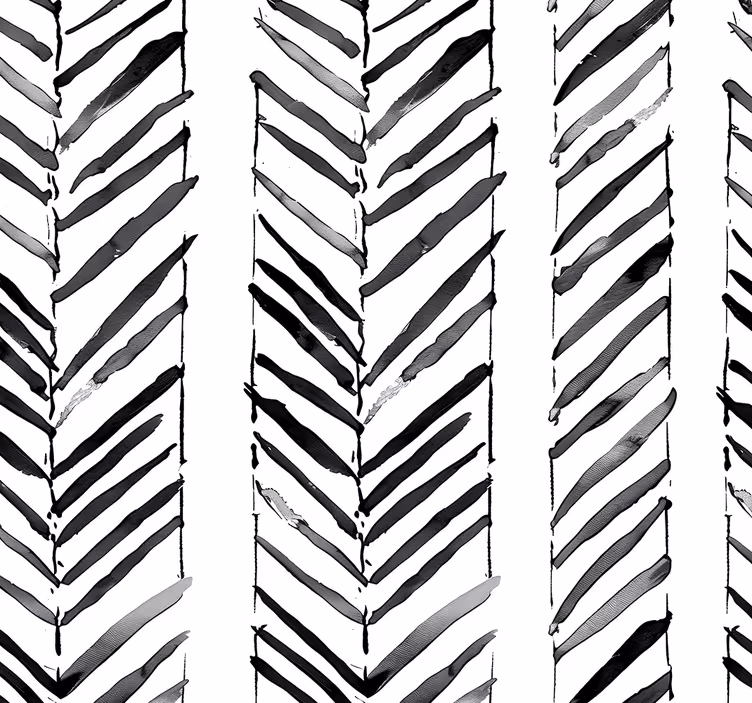 Office roller blind with black and white geometric design - TenStickers