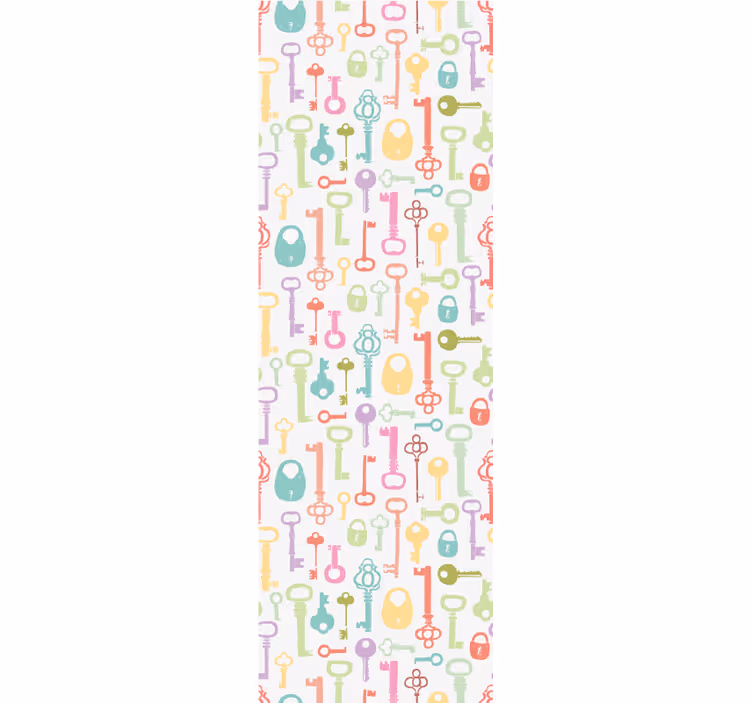 Teenage roller blind key pattern design - TenStickers