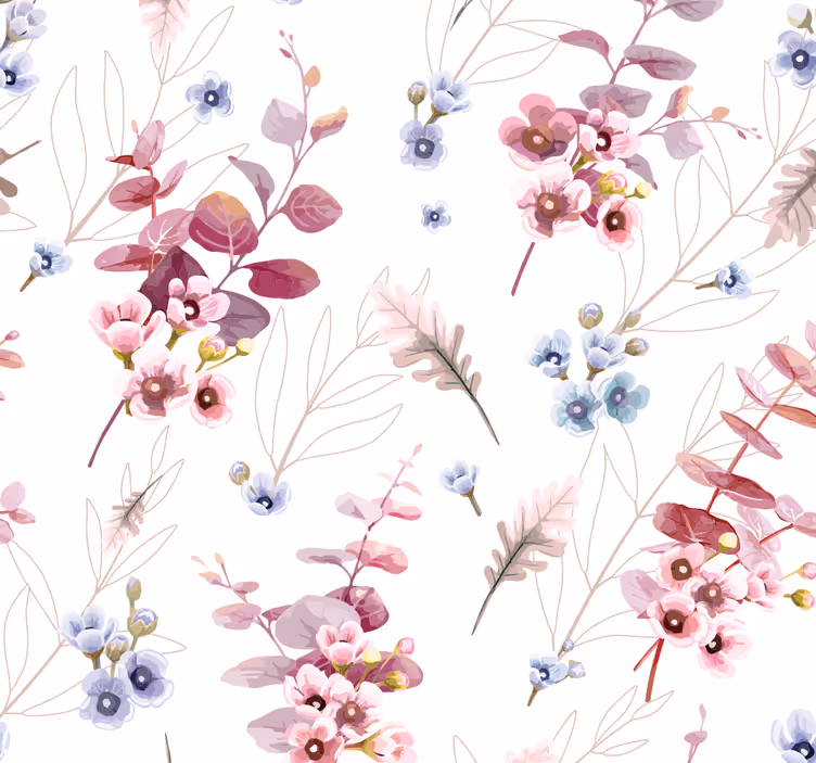Teenage roller blind botanical illustration - TenStickers