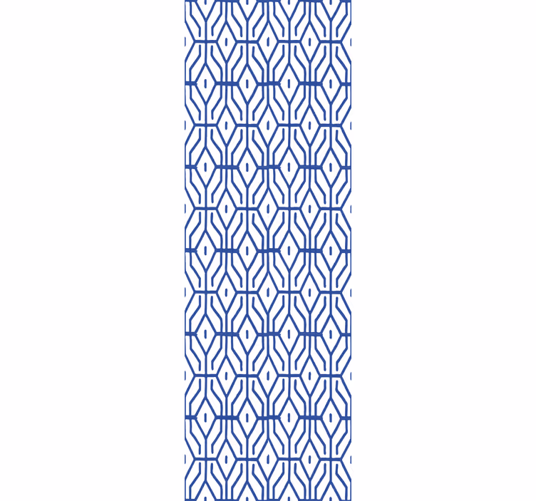 Teenage roller blind in eclectic blue lineal pattern - TenStickers