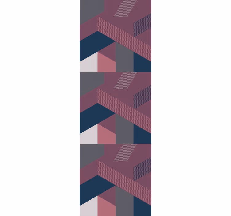 Teenage roller blind with eclectic geometric shapes - TenStickers