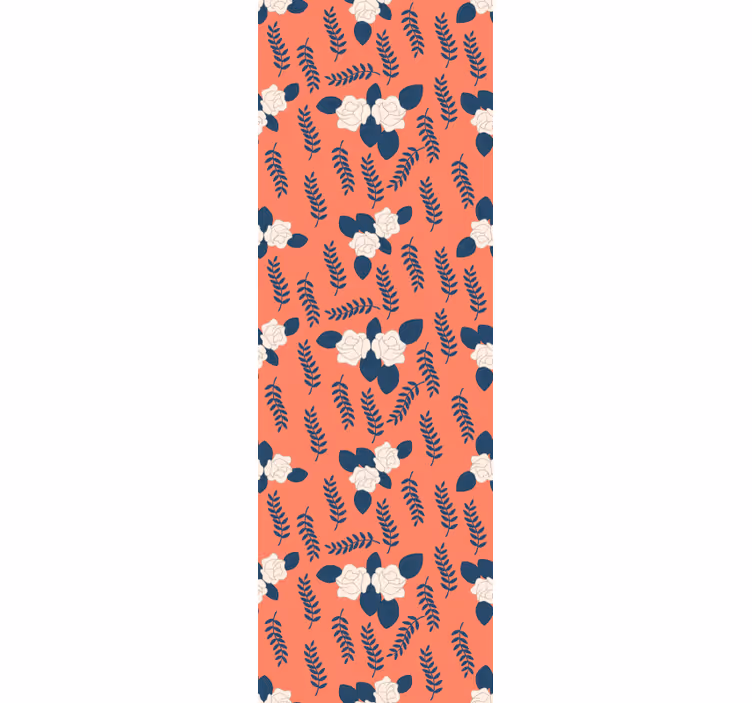 Teenage roller blind orange rose flower pattern - TenStickers