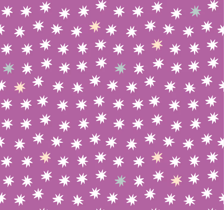 Teenage roller blind with white stars for kids - TenStickers