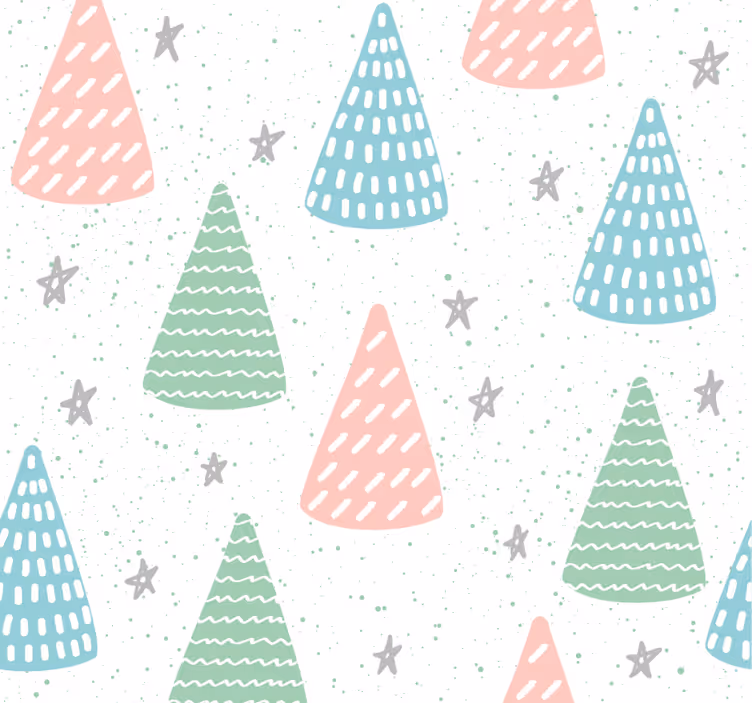 Teenage roller blind gray stars and trunks - TenStickers