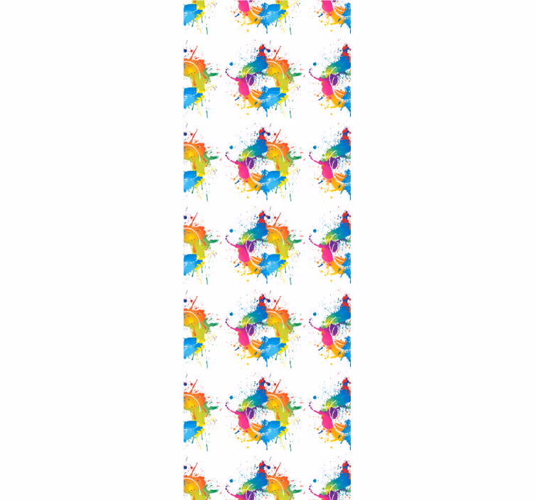 Teenage roller blind in vibrant color background - TenStickers