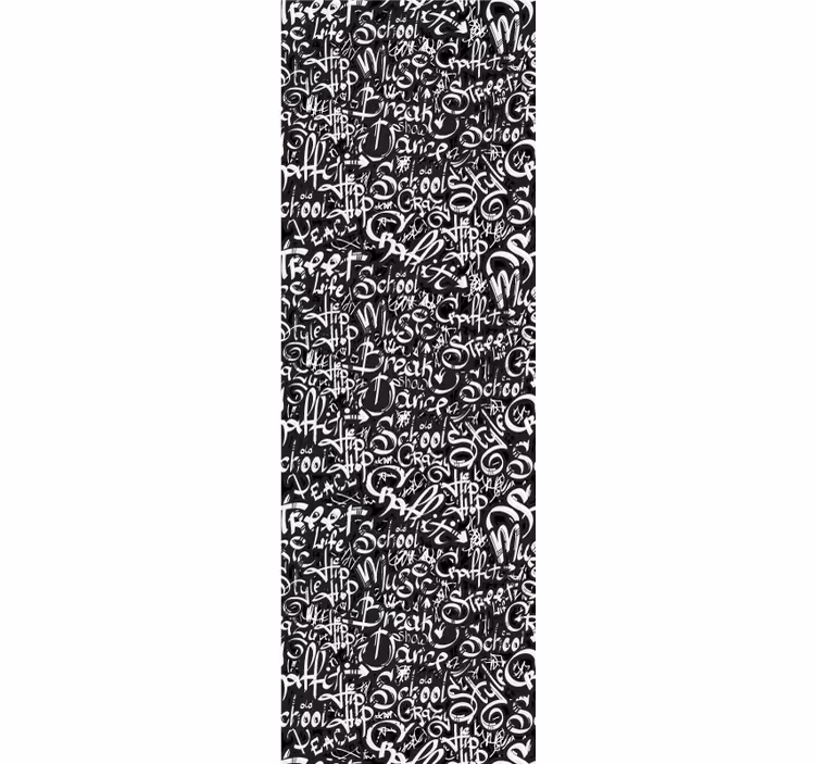 Teenage roller blind with graffiti tag design - TenStickers