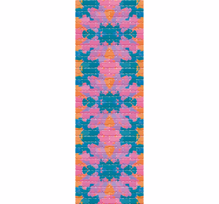 Teenage roller blind graffiti sprayed brick wall - TenStickers