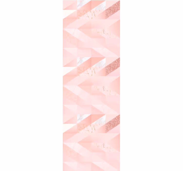 Teenage roller blind with girly pink geometric design - TenStickers