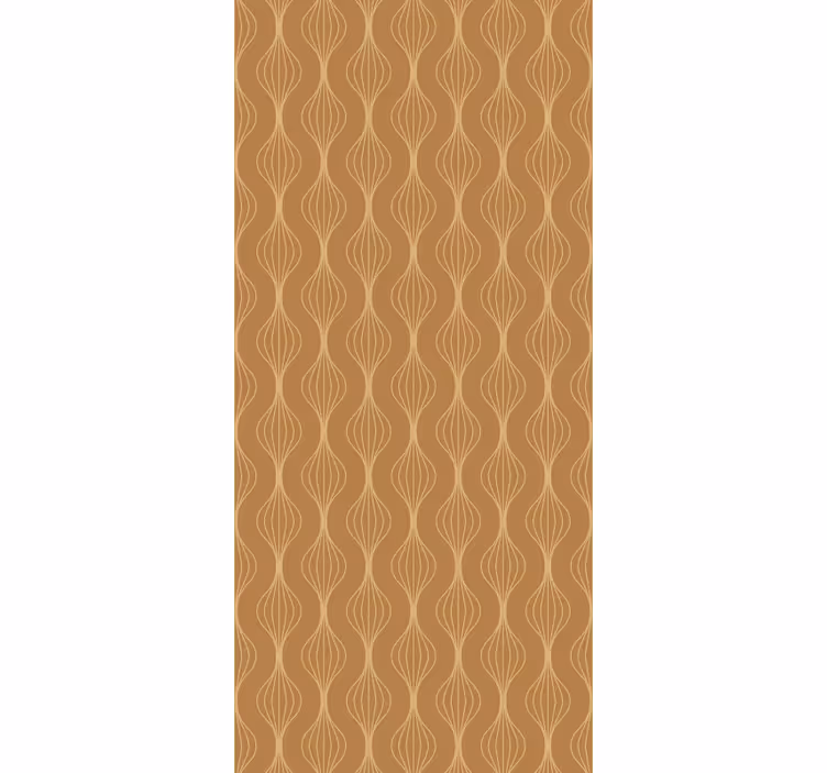 Modern roller blind with elegant curves pattern - TenStickers