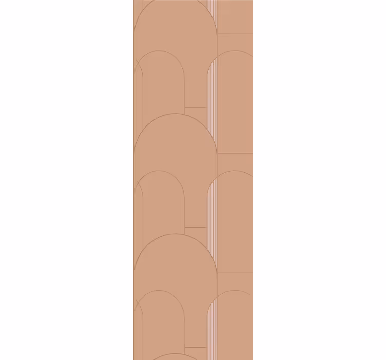 Modern roller blind with beige arch patterns - TenStickers