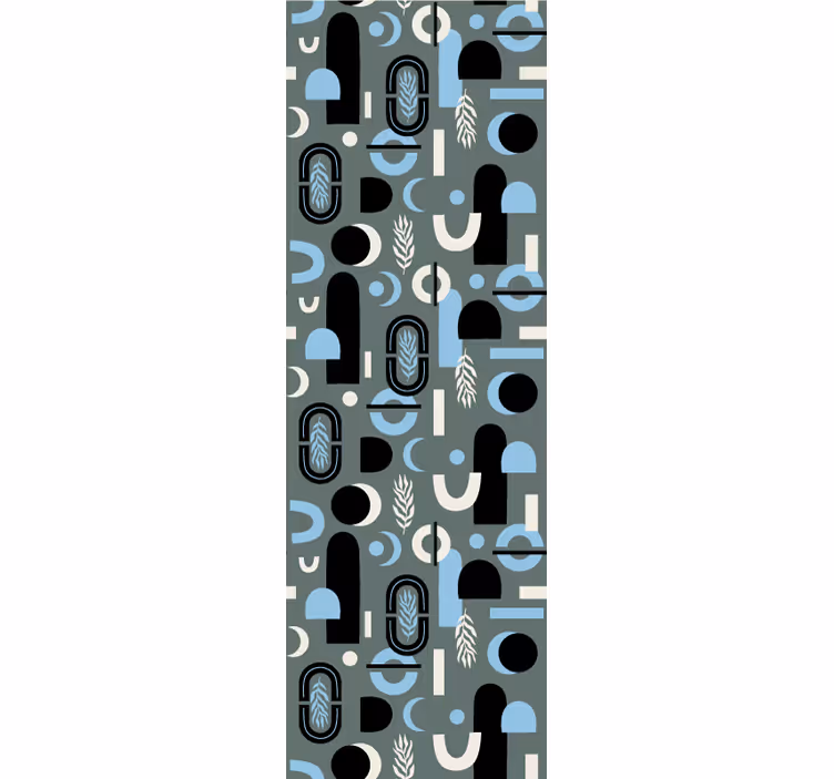 Modern roller blind geometric shapes collage - TenStickers