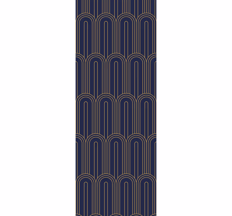 Modern roller blind arched line design - TenStickers