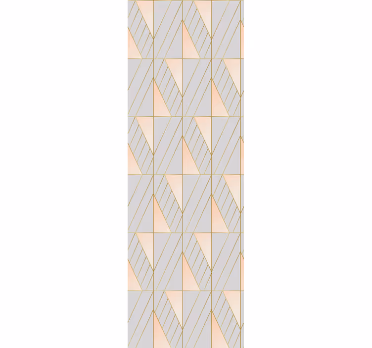 Modern roller blind with layered geometric design - TenStickers
