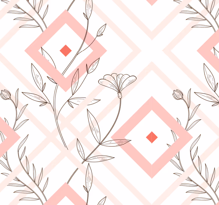 Modern roller blind diamond pattern - TenStickers