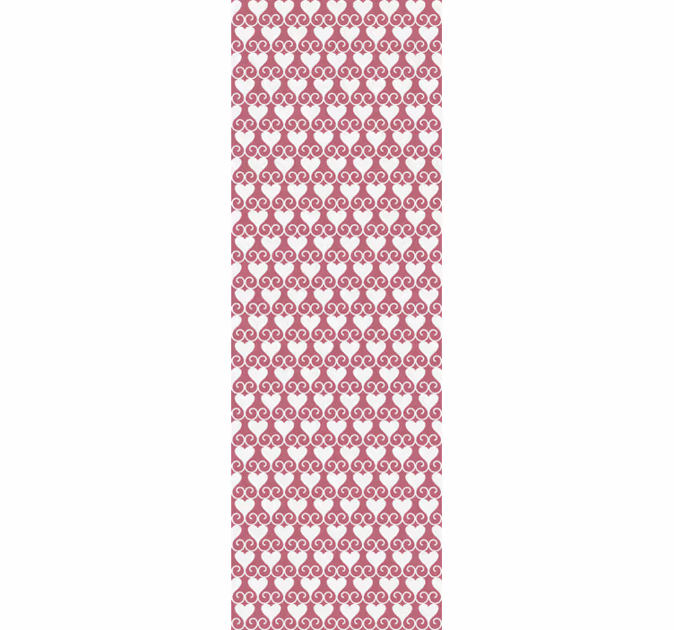 Modern roller blind tangled hearts pattern decor - TenStickers