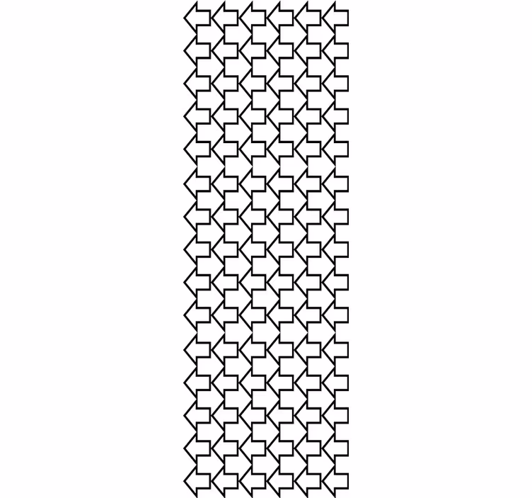 Modern roller blind geometric arrows pattern - TenStickers