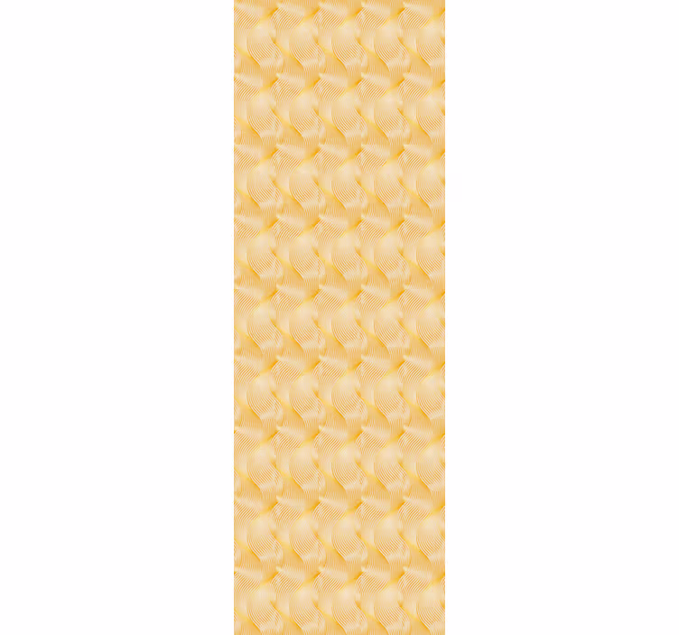 Modern roller blind gold foil wave effect - TenStickers