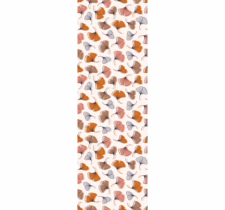 Modern roller blind ginkgo leaves hand drawn - TenStickers