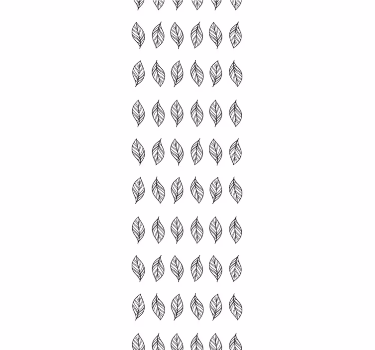 Modern roller blind with leaf-shaped minimalistic stripes - TenStickers
