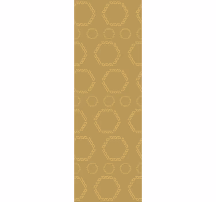 Modern roller blind gold hexagon design - TenStickers