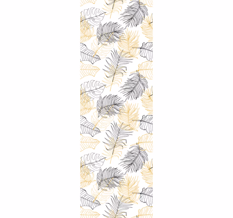 Modern roller blind escapade palm leaves design - TenStickers