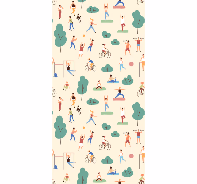 Modern roller blind for active lifestyles - TenStickers
