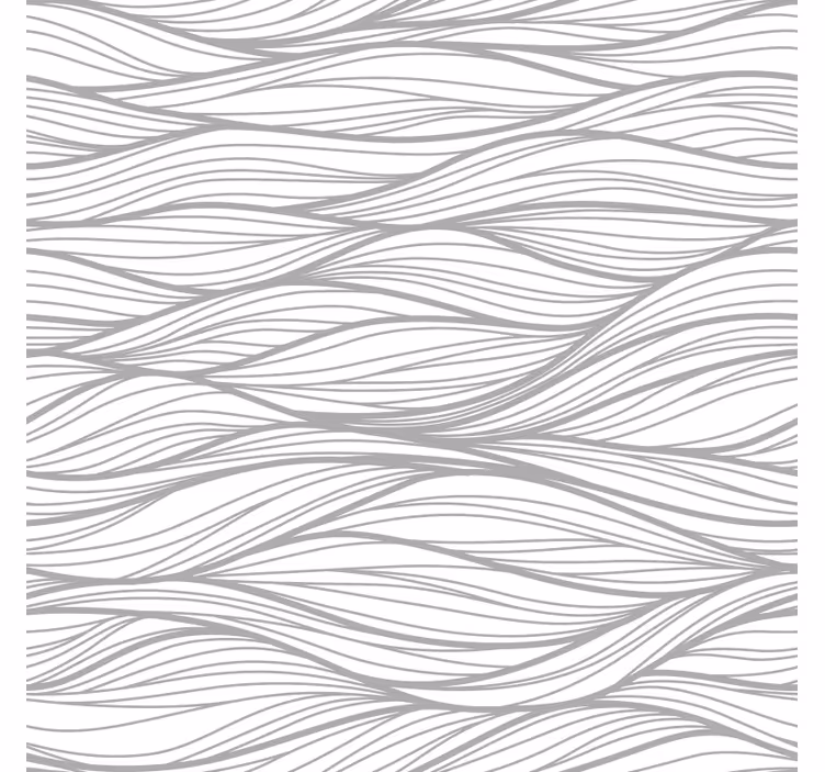Modern roller blind with wave texture on white background - TenStickers